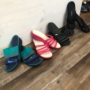 Crocs wedge sandals